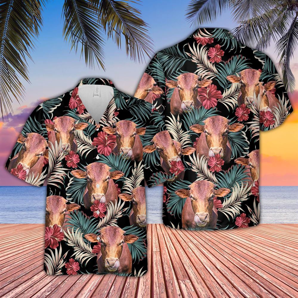 Farm_Hawaiian_Shirt_Beefmaster_Dark_Red_Flowers_Pattern_Hawaiian_Shirt_Cow_Hawaiian_Shirt_1_qayqan.jpg